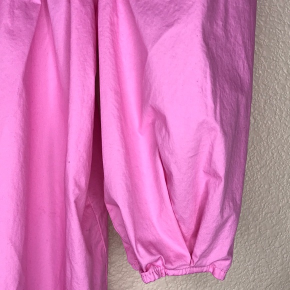 H&M Pink Poplin Puff Sleeve Blouse Size Small - Picture 9 of 12